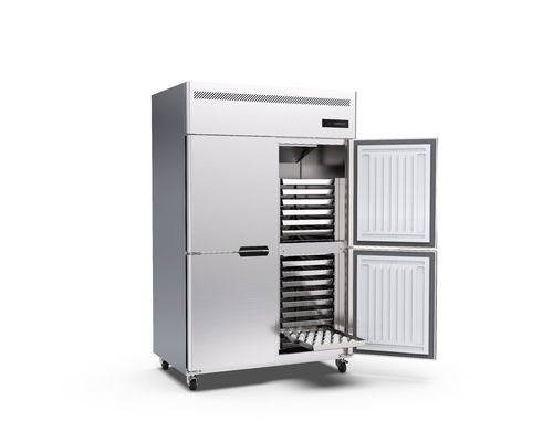 30 Baki 220v Komersial Tegak Freezer Stainless Steel Tegak Chiller 4 Pintu