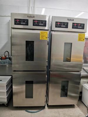 Dual Cabinet Dough Retarder Proofer Yasur 36 Trays Reach-In Type 40X60 Cm Trays 4kw