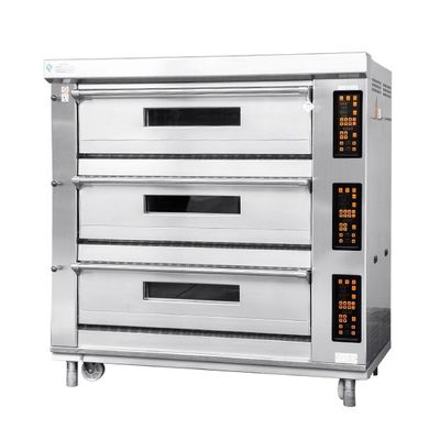 Yasur Bakery Deck Oven 3 Deck 6 Tray Memanggang Roti Untuk Nampan 40X60cm