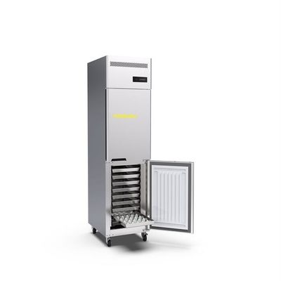0.3kw 2 Pintu Komersial Tegak Freezer Stainless Steel 15 Baki Untuk Dapur Hotel Komersial