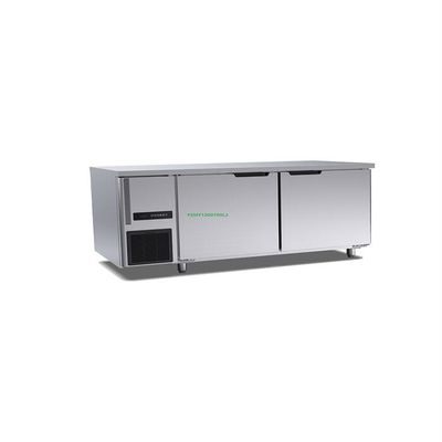 260l Pendingin Tegak Komersial 1200 × 700 × 800mm Dua Pintu 220v Freezer Vertikal Komersial