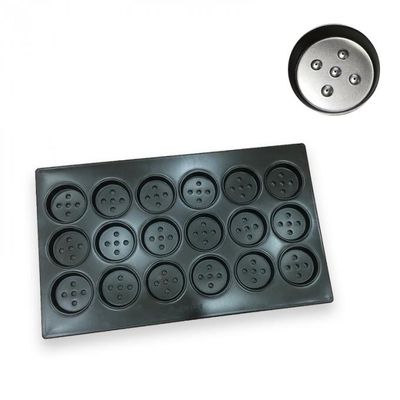 Nonstick Round Aluminium Baking Tray 1.5mm Wehs102-10 Deep Staggered Hamburger Roll Tray