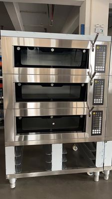 Pane Francese 3 Deck Oven Modular Untuk Roti Italia Tradisional