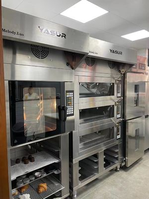 Steam Bakery Convection Oven Rotary Oven Lima Nampan 40X60cm Danish Croissant Bread Dan Pastry Oven 9.5Kw