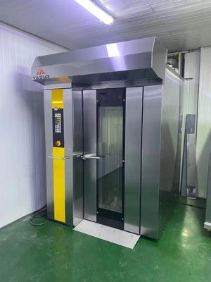 Yasur 3kw Bakery Rack Oven Single Rack Gas Rotary Rack Oven 18 Nampan 40X60cm