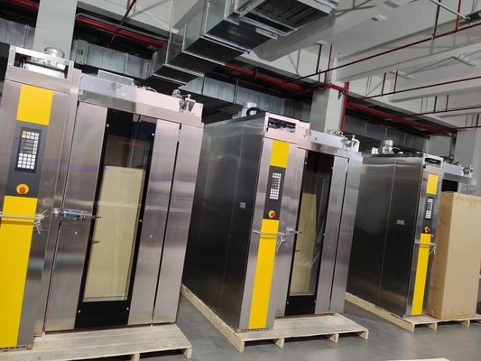 40x60cm Rak Roti Oven Diesel Rotary Oven Rak Ganda 36 Nampan Untuk Memanggang Roti Kue Pizza