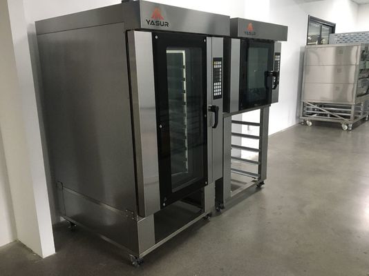 Steam Bakery Convection Oven Rotary Oven Lima Nampan 40X60cm Danish Croissant Bread Dan Pastry Oven 9.5Kw