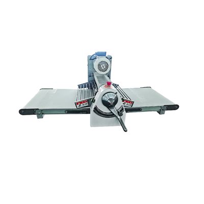 Mesin Sheeter Adonan Tabletop Mesin Laminator Pastry Revisi Kecepatan Ganda 0,55kw Motor Pengoperasian Sederhana