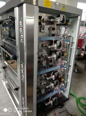 Modular Bakery Deck Oven 40X60cm 3 Deck 9 Tray Oven Gas Dengan Batu Uap Untuk Memanggang Pizza
