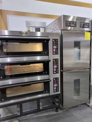 Oven Dek Elektrik 300c 40x60cm Oven Kue 3 Dek 9 Baki