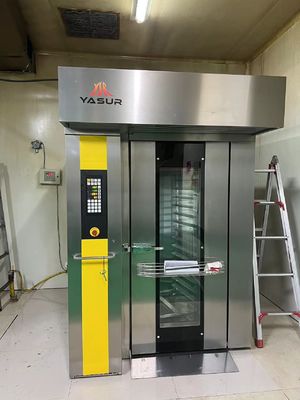 40x60cm Rak Roti Oven Diesel Rotary Oven Rak Ganda 36 Nampan Untuk Memanggang Roti Kue Pizza