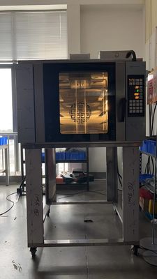 Oven Gas Konvensional Udara Panas Yasur Lima Baki AS 18 &quot;X26&quot; Roti Croissant Denmark Dan Oven Kue 9.5Kw, Dengan Uap