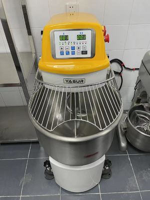110 Pound Spiral Dough Mixer Stainless Steel Mesin Adonan Spiral Kecepatan Ganda