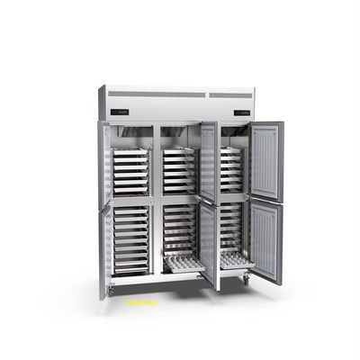 45 Baki Imperial Komersial Tegak Freezer Enam Pintu 220v Restaurant Stand Up Freezer