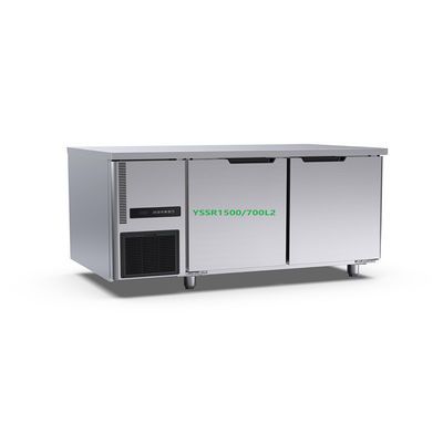 1500mm 2 Door Table Top Blast Freezer 460l Work Table Kulkas