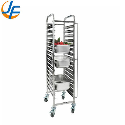 Gulung di Baki Kue Stainless Steel Trolley Bun Pan Rack - 20 Pan