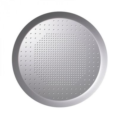 Baki Kue Aluminium Berlubang Bulat Keras Anodisa Baki Pizza Berlubang 16 Inch