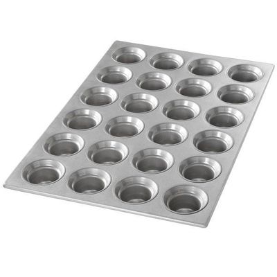 Baki Kue Aluminium Bergalur Perak Dalam Layanan Makanan Microwave NSF 26200 Paduan Mini Bundt Cake Pans