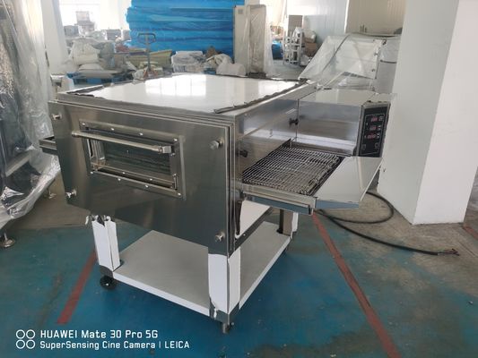 380v Bakery Deck Oven PS3240 Ventless Conveyor Oven Untuk Pizzahut Dominos Pizza