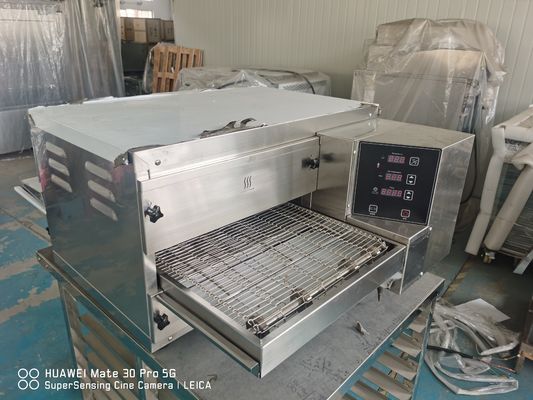 380v Bakery Deck Oven PS3240 Ventless Conveyor Oven Untuk Pizzahut Dominos Pizza