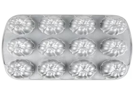 12 Mould Non Stick Aluminium Muffin Pan Untuk Foodservice NSF Compartment Bundtlette Commercial Grade